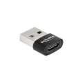 Delock USB 2.0 Adapter USB-A (m) auf USB-C (f)